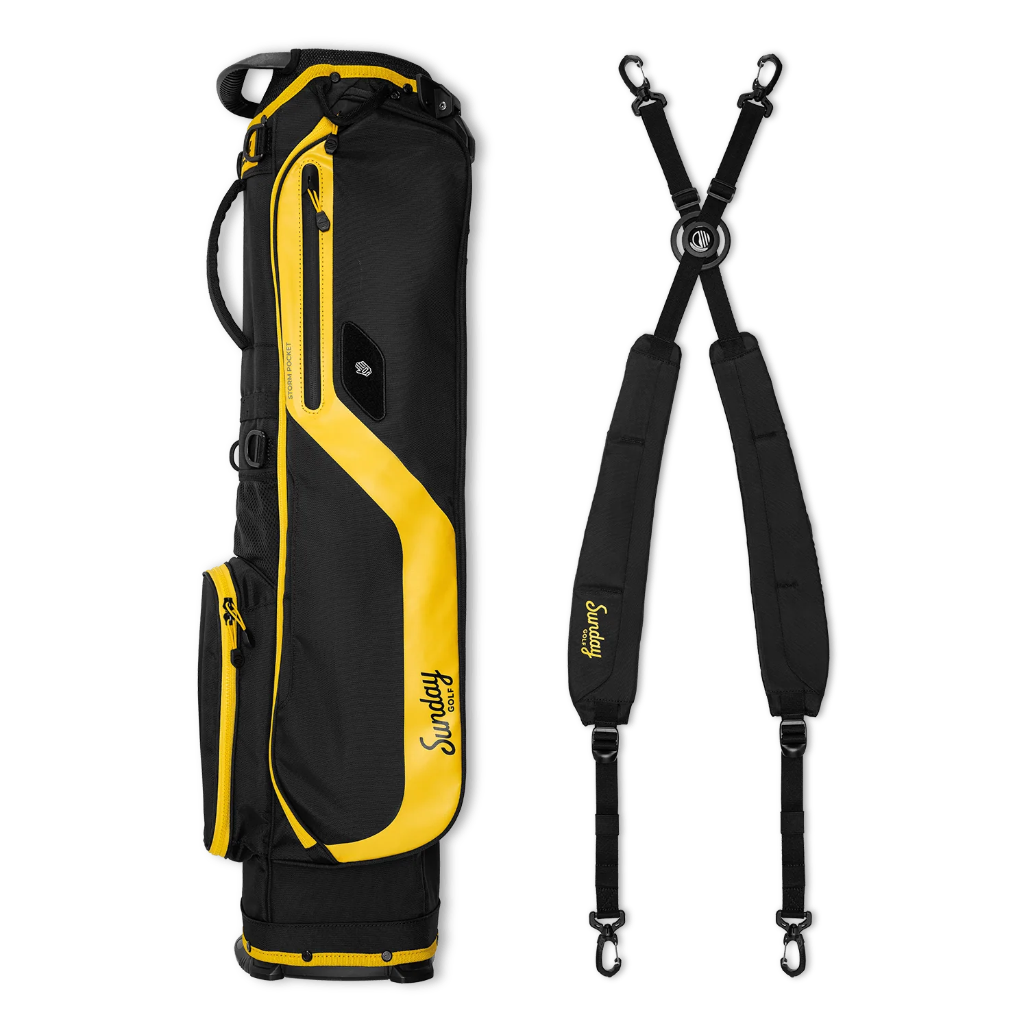 El Camino | Black & Yellow Mid Size Stand Bag - Image 4