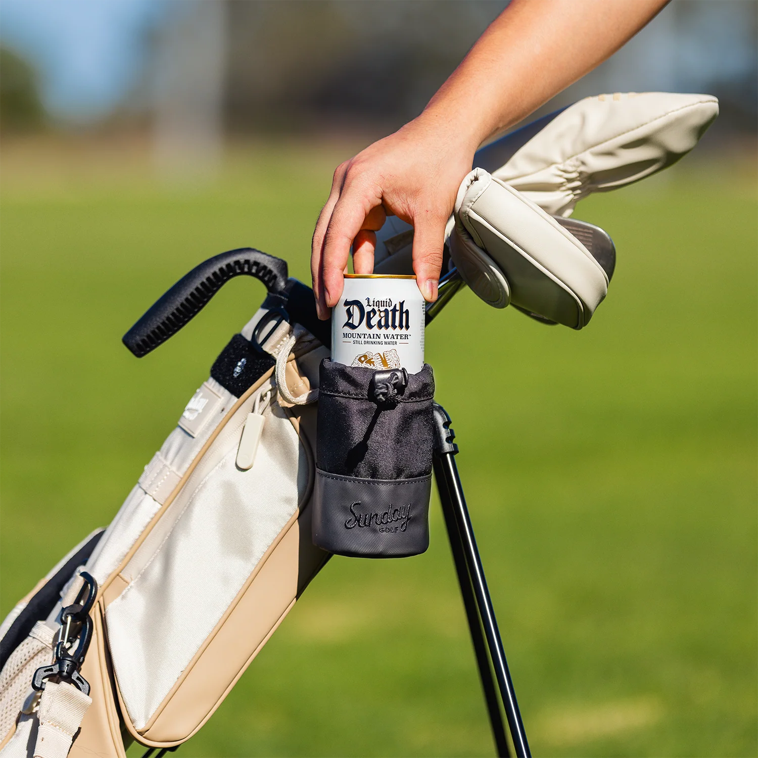 Loma Koozie | Golf Bag Cup Holder in Black - Image 7