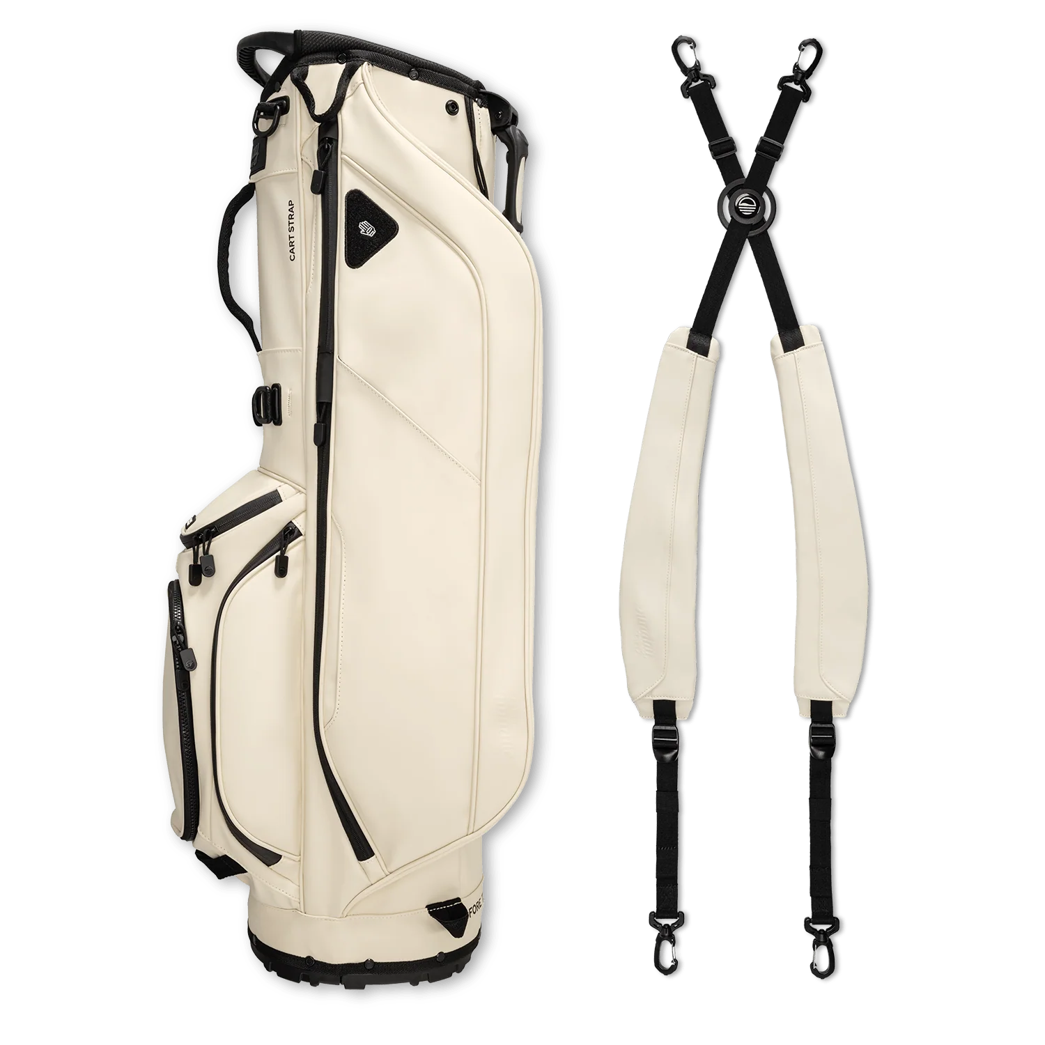 Ryder S-Class | Cream Vegan Leather Full Size Stand Bag - Image 4