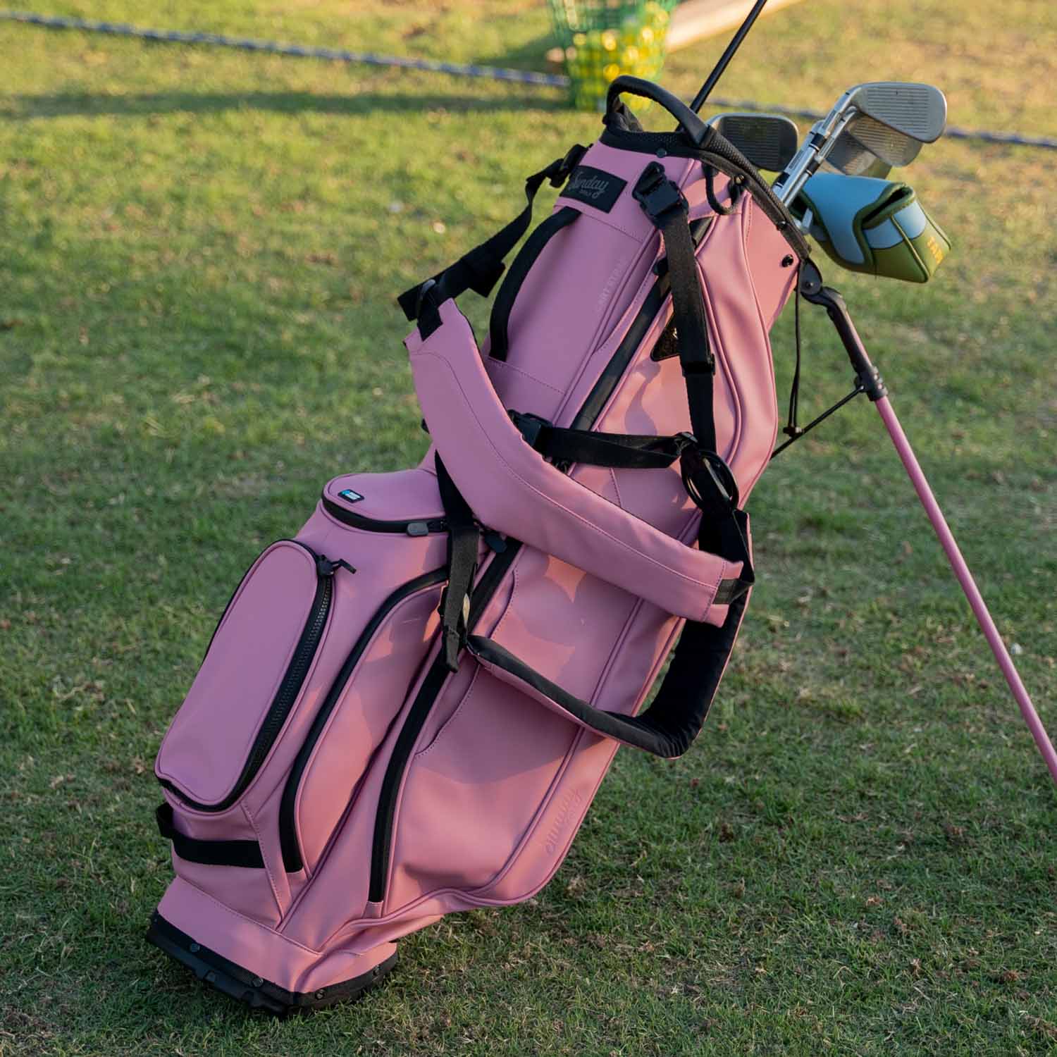 Ryder S-Class | Dusty Pink Vegan Leather Full Size Stand Bag - Image 7