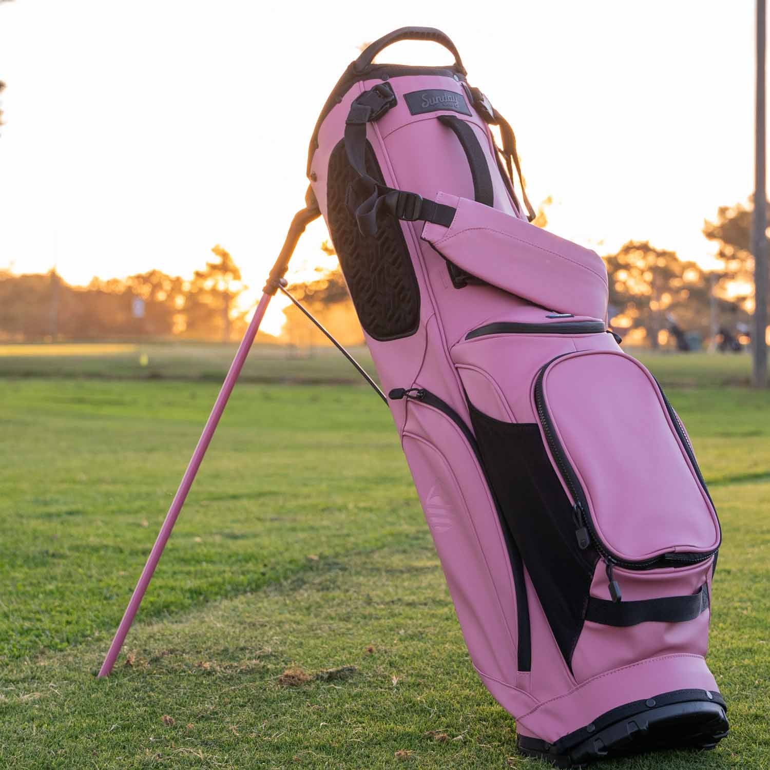 Ryder S-Class | Dusty Pink Vegan Leather Full Size Stand Bag - Image 8